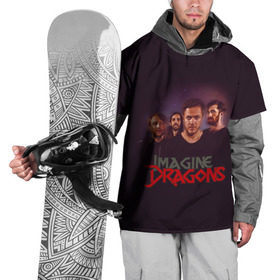 Накидка на куртку 3D с принтом Группа Imagine Dragons в Петрозаводске, 100% полиэстер |  | альтернативный | американская | группа | драгонс | имеджин | инди | индирок | поп | рок | электроник
