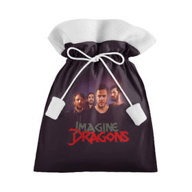 Подарочный 3D мешок с принтом Группа Imagine Dragons в Петрозаводске, 100% полиэстер | Размер: 29*39 см | альтернативный | американская | группа | драгонс | имеджин | инди | индирок | поп | рок | электроник