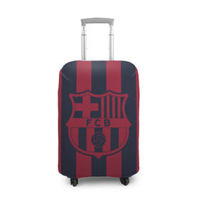 Чехол для чемодана 3D с принтом Barselona 18 в Петрозаводске, 86% полиэфир, 14% спандекс | двустороннее нанесение принта, прорези для ручек и колес | barselona | champions | league | lionel | messi | spain | барселона | испания | месси