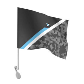Флаг для автомобиля с принтом BMW 2018 Black military в Петрозаводске, 100% полиэстер | Размер: 30*21 см | bmw | автомобиль | автомобильные | бмв | марка | машины | флаг