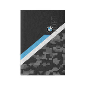 Обложка для паспорта матовая кожа с принтом BMW 2018 Black military в Петрозаводске, натуральная матовая кожа | размер 19,3 х 13,7 см; прозрачные пластиковые крепления | Тематика изображения на принте: bmw | автомобиль | автомобильные | бмв | марка | машины | флаг