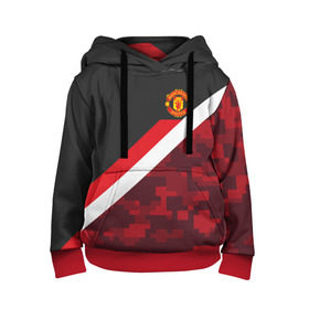 Детская толстовка 3D с принтом Manchester United Sport Camo в Петрозаводске, 100% полиэстер | двухслойный капюшон со шнурком для регулировки, мягкие манжеты на рукавах и по низу толстовки, спереди карман-кенгуру с мягким внутренним слоем | Тематика изображения на принте: emirates | fc | manchester united | абстракция | геометрия | зож | клуб | линии | манчестер юнайтед | модные | мяч | россии | спорт | спортивные | стиль | тренды | футбол | футбольный клуб | экстрим | эмблема