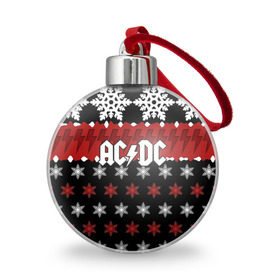 Ёлочный шар с принтом Праздничный AC/DC в Петрозаводске, Пластик | Диаметр: 77 мм | Тематика изображения на принте: ac dc | acdc | for those about to ro | австралийская | ангус янг | блюз рок | головы | группа | знак | красный | крис слэйд | музыканты | надпись | новогодний | новый год | певцы | праздник | рождество | рок | рок н ролл