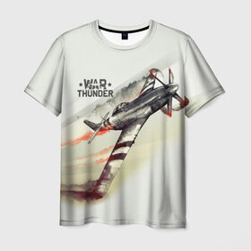 Мужская футболка 3D с принтом War Thunder в Петрозаводске, 100% полиэфир | прямой крой, круглый вырез горловины, длина до линии бедер | Тематика изображения на принте: war thunder | гром войны
