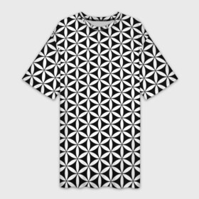 Платье-футболка 3D с принтом Цветок Жизни в Петрозаводске,  |  | геометрия пространства | герметизм | древо жизни | друнвало мельхиседек | куб метатрона | мудрость | сакральная геометрия | семя жизни | ткань пространства | цветок жизни