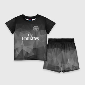 Детский костюм с шортами 3D с принтом PSG 2018 Original 5 в Петрозаводске,  |  | fc | fly emirates | paris | psg | лого | париж | псж | спорт | спортивные | фк | футбольный клуб