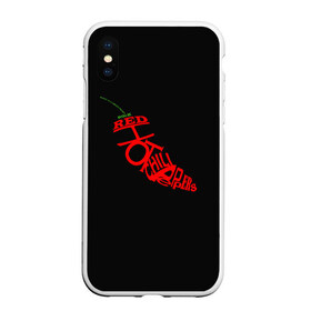 Чехол для iPhone XS Max матовый с принтом Red Hot Chili Peppers в Петрозаводске, Силикон | Область печати: задняя сторона чехла, без боковых панелей | музыка | овощ | острый | пеперс | перчик | ред | рок | хот | чили