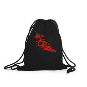Рюкзак-мешок 3D с принтом Red Hot Chili Peppers в Петрозаводске, 100% полиэстер | плотность ткани — 200 г/м2, размер — 35 х 45 см; лямки — толстые шнурки, застежка на шнуровке, без карманов и подкладки | музыка | овощ | острый | пеперс | перчик | ред | рок | хот | чили