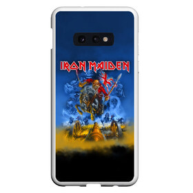 Чехол для Samsung S10E с принтом Iron Maiden в Петрозаводске, Силикон | Область печати: задняя сторона чехла, без боковых панелей | iron maiden | адриан смит | айрон мейден | гроза | группа | дэйв мюррей | железная дева | ирон майден | метал | мрачный | музыка | песни | рок | стив харрис | тяжелый | флаг | хеви | хевиметал