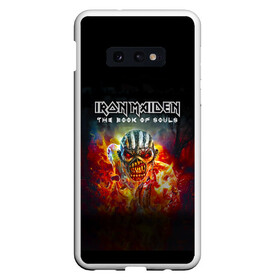 Чехол для Samsung S10E с принтом Iron Maiden в Петрозаводске, Силикон | Область печати: задняя сторона чехла, без боковых панелей | iron maiden | адриан смит | айрон мейден | группа | дэйв мюррей | железная дева | индеец | ирон майден | метал | мрачный | музыка | огонь | песни | рок | стив харрис | тяжелый | хеви | хевиметал