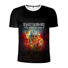 Мужская футболка 3D спортивная с принтом Iron Maiden в Петрозаводске, 100% полиэстер с улучшенными характеристиками | приталенный силуэт, круглая горловина, широкие плечи, сужается к линии бедра | Тематика изображения на принте: iron maiden | адриан смит | айрон мейден | группа | дэйв мюррей | железная дева | индеец | ирон майден | метал | мрачный | музыка | огонь | песни | рок | стив харрис | тяжелый | хеви | хевиметал