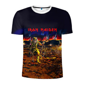 Мужская футболка 3D спортивная с принтом Боец Iron Maiden в Петрозаводске, 100% полиэстер с улучшенными характеристиками | приталенный силуэт, круглая горловина, широкие плечи, сужается к линии бедра | iron maiden | адриан смит | айрон мейден | война | группа | дэйв мюррей | железная дева | ирон майден | метал | мрачный | музыка | песни | рок | солдат | стив харрис | тяжелый | хеви | хевиметал