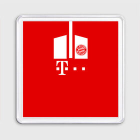 Магнит 55*55 с принтом FC Bayern 2018 Original #6 в Петрозаводске, Пластик | Размер: 65*65 мм; Размер печати: 55*55 мм | 
