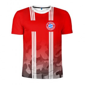 Мужская футболка 3D спортивная с принтом FC Bayern 2018 Original #7 в Петрозаводске, 100% полиэстер с улучшенными характеристиками | приталенный силуэт, круглая горловина, широкие плечи, сужается к линии бедра | Тематика изображения на принте: bayern | fly fc | бавария | спорт | футбольный клуб
