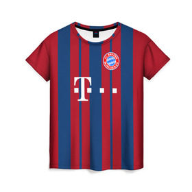 Женская футболка 3D с принтом FC Bayern 2018 Original #8 в Петрозаводске, 100% полиэфир ( синтетическое хлопкоподобное полотно) | прямой крой, круглый вырез горловины, длина до линии бедер | bayern | fly fc | бавария | спорт | футбольный клуб