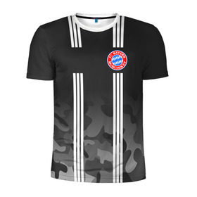 Мужская футболка 3D спортивная с принтом FC Bayern 2018 Original #2 в Петрозаводске, 100% полиэстер с улучшенными характеристиками | приталенный силуэт, круглая горловина, широкие плечи, сужается к линии бедра | Тематика изображения на принте: 