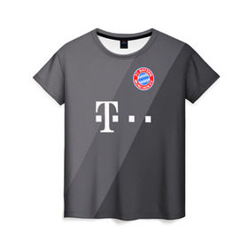 Женская футболка 3D с принтом FC Bayern 2018 Original #3 в Петрозаводске, 100% полиэфир ( синтетическое хлопкоподобное полотно) | прямой крой, круглый вырез горловины, длина до линии бедер | bayern | fly fc | бавария | спорт | футбольный клуб
