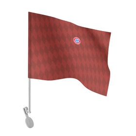 Флаг для автомобиля с принтом FC Bayern 2018 Original #10 в Петрозаводске, 100% полиэстер | Размер: 30*21 см | bayern | fly fc | бавария | геометрия | спорт | футбольный клуб