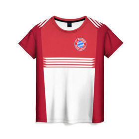 Женская футболка 3D с принтом FC Bayern 2018 Original #11 в Петрозаводске, 100% полиэфир ( синтетическое хлопкоподобное полотно) | прямой крой, круглый вырез горловины, длина до линии бедер | 
