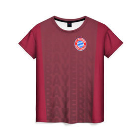 Женская футболка 3D с принтом FC Bayern 2018 Original #12 в Петрозаводске, 100% полиэфир ( синтетическое хлопкоподобное полотно) | прямой крой, круглый вырез горловины, длина до линии бедер | bayern | fly fc | бавария | спорт | футбольный клуб