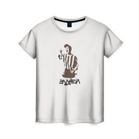 Женская футболка 3D с принтом Элджей в Петрозаводске, 100% полиэфир ( синтетическое хлопкоподобное полотно) | прямой крой, круглый вырез горловины, длина до линии бедер | sayonaraboy | розовое вино | элджей