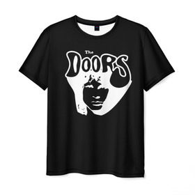 Мужская футболка 3D с принтом The Doors в Петрозаводске, 100% полиэфир | прямой крой, круглый вырез горловины, длина до линии бедер | the doors | денсмор | джим моррисон | кригер | манзарек | роберт алан | рэй