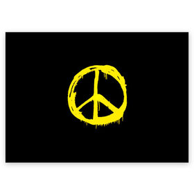 Поздравительная открытка с принтом Peace в Петрозаводске, 100% бумага | плотность бумаги 280 г/м2, матовая, на обратной стороне линовка и место для марки
 | peace | vppdgryphon | арт | краска | мирный | миролюбивый | пацифик | прикольные | хиппи | цветные