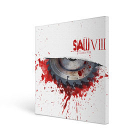 Холст квадратный с принтом The SAW VIII в Петрозаводске, 100% ПВХ |  | jigsaw | джон крамер | триллер