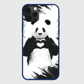 Чехол для iPhone 12 Pro с принтом Panda love в Петрозаводске, силикон | область печати: задняя сторона чехла, без боковых панелей | 14 февраля | love | panda | panda love | день святого валентина | любовь | панда