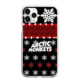 Чехол для iPhone 11 Pro матовый с принтом Праздничный Arctic Monkeys в Петрозаводске, Силикон |  | алекс тёрнер | арктик | арктические мартышки | гаражный | группа | джейми кук | знак | инди рок | красный | м | манкис | музыка | надпись | ник о мэлли | новогодний | новый год | обезьяна