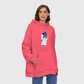 Худи SuperOversize хлопок с принтом Sad Japanese Aesthetic в Петрозаводске, 70% хлопок, 30% полиэстер, мягкий начес внутри | карман-кенгуру, эластичная резинка на манжетах и по нижней кромке, двухслойный капюшон
 | 