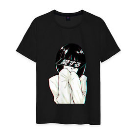 Мужская футболка хлопок с принтом LOVE (Japanese) в Петрозаводске, 100% хлопок | прямой крой, круглый вырез горловины, длина до линии бедер, слегка спущенное плечо. | Тематика изображения на принте: люблю