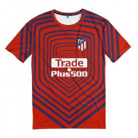 Мужская футболка 3D с принтом Atletico Madrid Original #2 в Петрозаводске, 100% полиэфир | прямой крой, круглый вырез горловины, длина до линии бедер | атлетико мадрид | эмблема