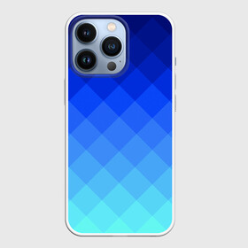 Чехол для iPhone 13 Pro с принтом Blue geometria в Петрозаводске,  |  | Тематика изображения на принте: blue | geometria | абстракция | бирюза | бирюзовый | геометрия | куб | синий