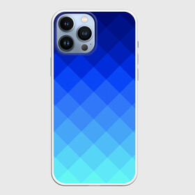 Чехол для iPhone 13 Pro Max с принтом Blue geometria в Петрозаводске,  |  | Тематика изображения на принте: blue | geometria | абстракция | бирюза | бирюзовый | геометрия | куб | синий