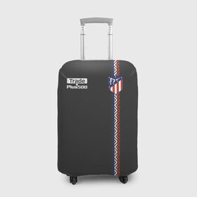 Чехол для чемодана 3D с принтом Atletico Madrid Original #4 в Петрозаводске, 86% полиэфир, 14% спандекс | двустороннее нанесение принта, прорези для ручек и колес | атлетико мадрид | эмблема