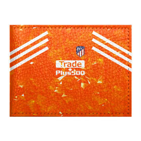 Обложка для студенческого билета с принтом Atletico Madrid Original #5 в Петрозаводске, натуральная кожа | Размер: 11*8 см; Печать на всей внешней стороне | атлетико мадрид | полосы | эмблема