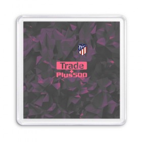 Магнит 55*55 с принтом Atletico Madrid Original #8 в Петрозаводске, Пластик | Размер: 65*65 мм; Размер печати: 55*55 мм | атлетико мадрид | полигоны | эмблема