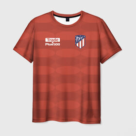 Мужская футболка 3D с принтом Atletico Madrid Original #10 в Петрозаводске, 100% полиэфир | прямой крой, круглый вырез горловины, длина до линии бедер | атлетико мадрид | эмблема