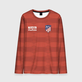 Мужской лонгслив 3D с принтом Atletico Madrid Original #10 в Петрозаводске, 100% полиэстер | длинные рукава, круглый вырез горловины, полуприлегающий силуэт | атлетико мадрид | эмблема