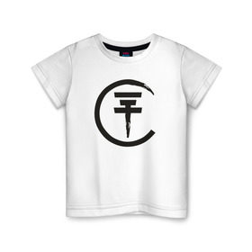 Детская футболка хлопок с принтом Tokio в Петрозаводске, 100% хлопок | круглый вырез горловины, полуприлегающий силуэт, длина до линии бедер | bill kaulitz | tokio hotel | билл каулиц