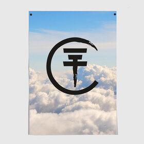 Постер с принтом Clouds Tokio Hotel в Петрозаводске, 100% бумага
 | бумага, плотность 150 мг. Матовая, но за счет высокого коэффициента гладкости имеет небольшой блеск и дает на свету блики, но в отличии от глянцевой бумаги не покрыта лаком | bill kaulitz | tokio hotel | билл каулиц