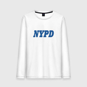 Мужской лонгслив хлопок с принтом NYPD в Петрозаводске, 100% хлопок |  | new york police department | департамент | нью йорк