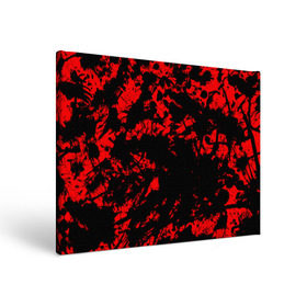 Холст прямоугольный с принтом Красные краски в Петрозаводске, 100% ПВХ |  | abstraction | абстракция красок | брызги красок | краска | красные краски | потертость красок | разводы красок | черно белый