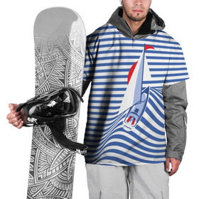Накидка на куртку 3D с принтом Яхта в Петрозаводске, 100% полиэстер |  | flag | joke | prank | sail | sea | stripes | water | waves | yacht vest | вода | волны | море | парус | полосы | прикол | тельняшка | флаг | шутка | яхта
