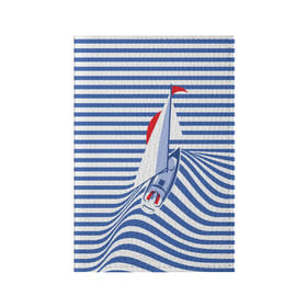 Обложка для паспорта матовая кожа с принтом Яхта в Петрозаводске, натуральная матовая кожа | размер 19,3 х 13,7 см; прозрачные пластиковые крепления | Тематика изображения на принте: flag | joke | prank | sail | sea | stripes | water | waves | yacht vest | вода | волны | море | парус | полосы | прикол | тельняшка | флаг | шутка | яхта