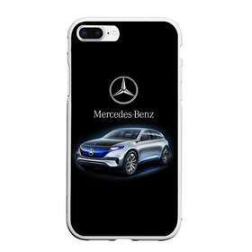 Чехол для iPhone 7Plus/8 Plus матовый с принтом Mercedes-Benz в Петрозаводске, Силикон | Область печати: задняя сторона чехла, без боковых панелей | kомпания производитель легковых автомобилей премиального класса | немецкое качество
