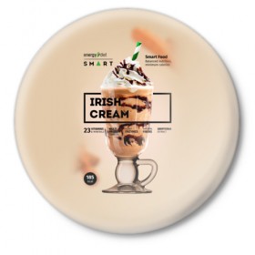 Значок с принтом Irish cream в Петрозаводске,  металл | круглая форма, металлическая застежка в виде булавки | 