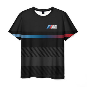 Мужская футболка 3D с принтом BMW brand color в Петрозаводске, 100% полиэфир | прямой крой, круглый вырез горловины, длина до линии бедер | bmw | bmw motorsport | bmw performance | carbon | m | motorsport | performance | sport | бмв | карбон | моторспорт | спорт