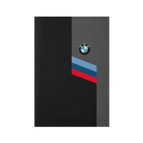 Обложка для паспорта матовая кожа с принтом BMW Brand Tricolor в Петрозаводске, натуральная матовая кожа | размер 19,3 х 13,7 см; прозрачные пластиковые крепления | bmw | автомобильные | бмв | машины